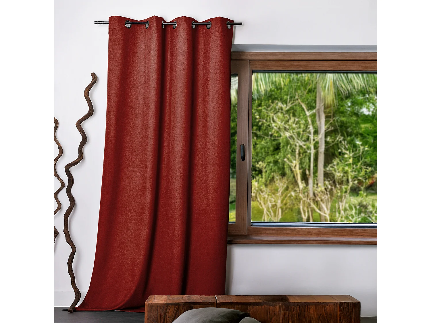 Cortina lisa Oxford 100% opaca 140 x 240 cm