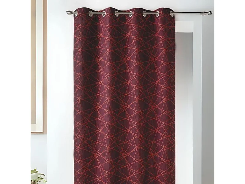 Rideau en Jacquard à Imprimés Design