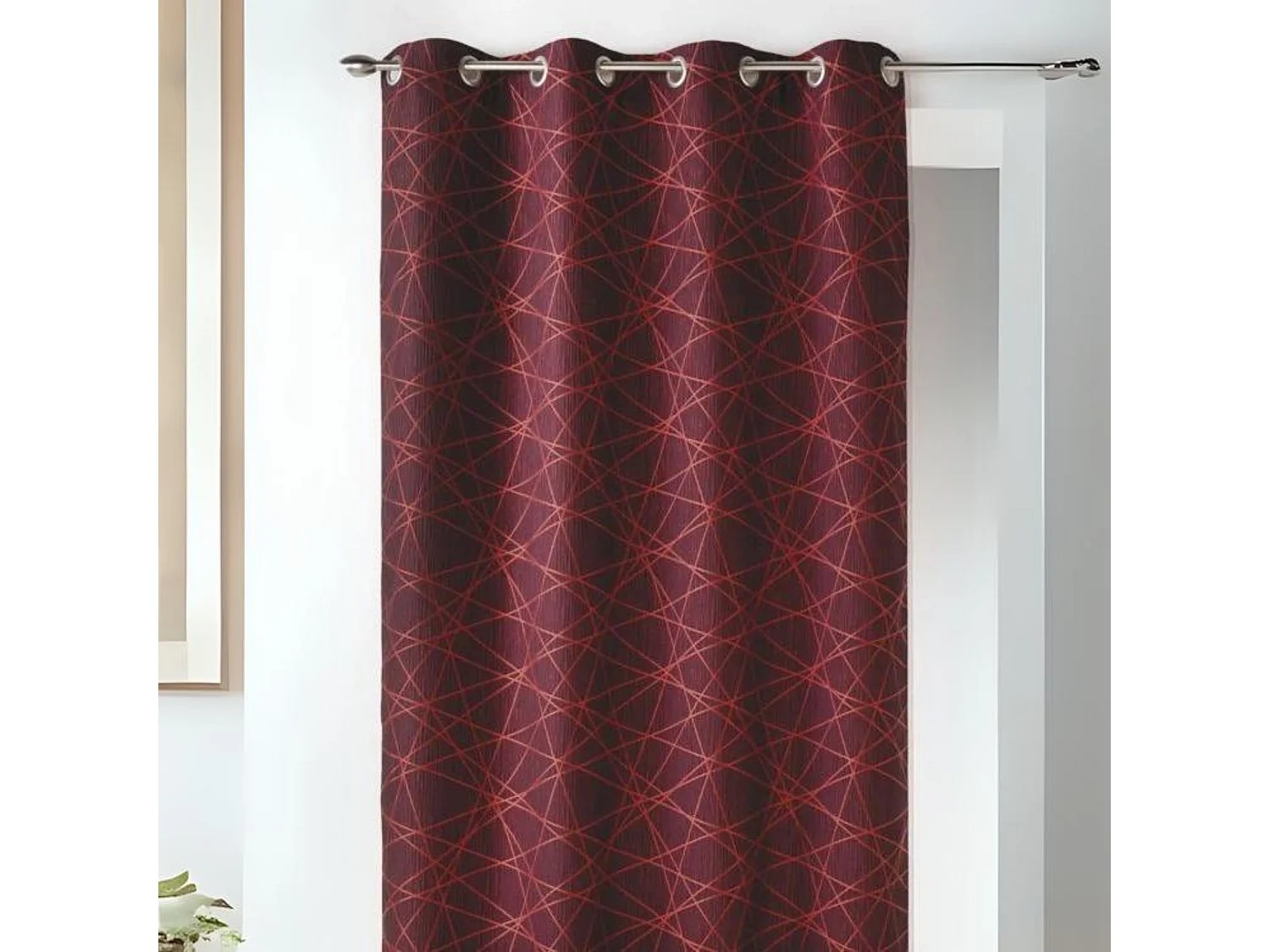 Rideau en Jacquard à Imprimés Design