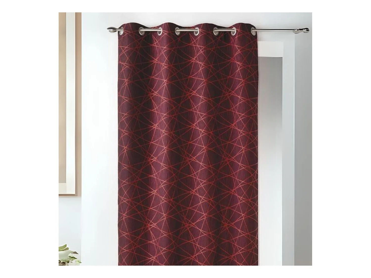 Rideau en Jacquard à Imprimés Design