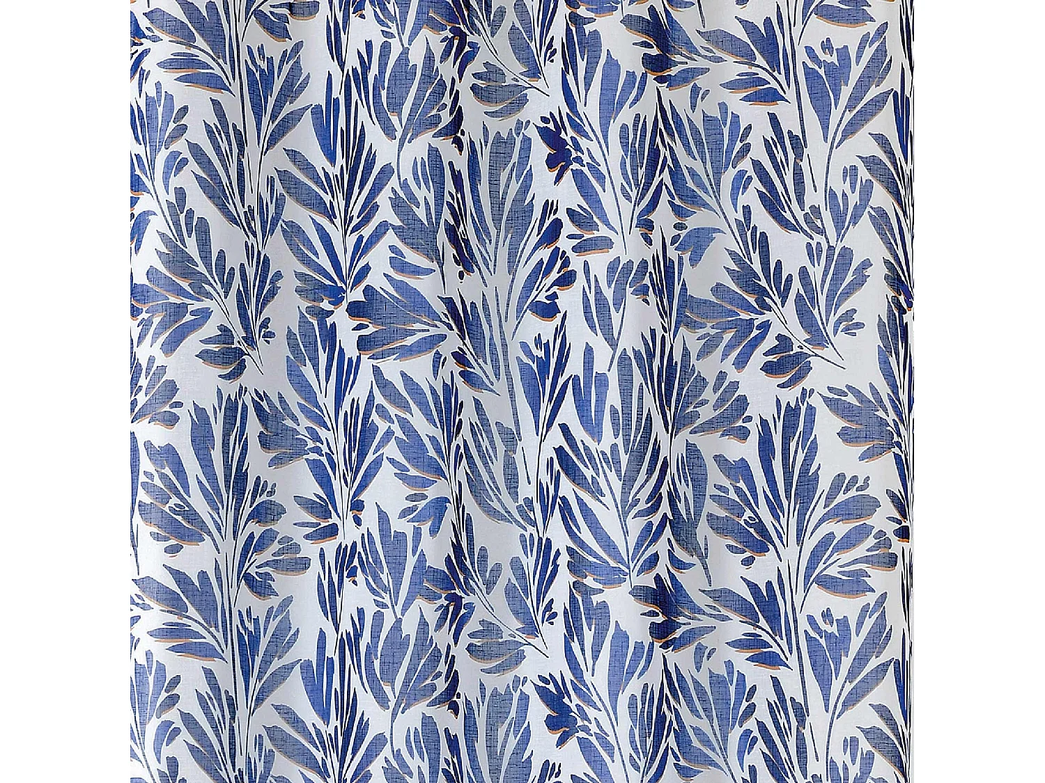 Rideau tamisant aux feuillages aquarellés