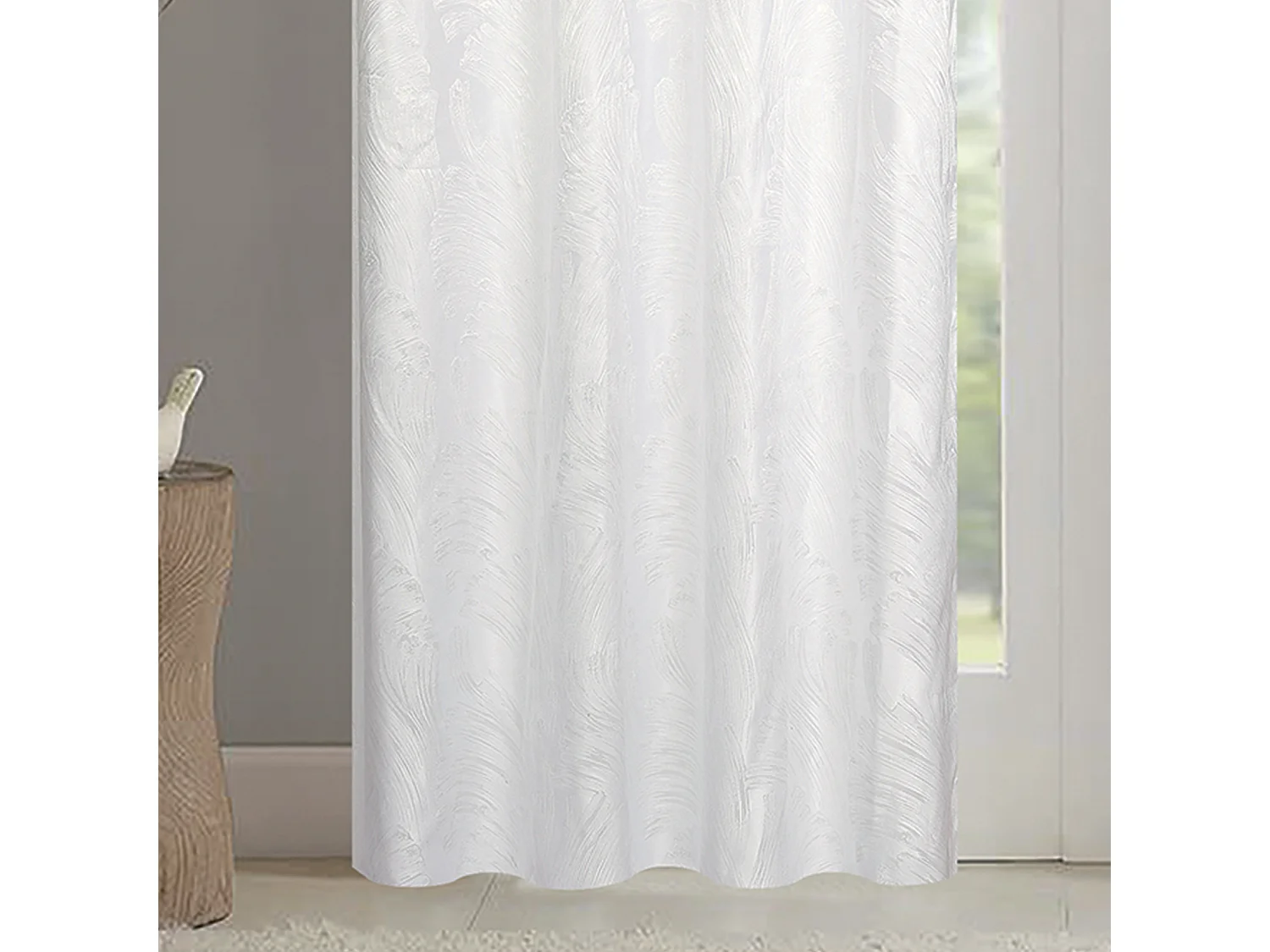 Par de cortinas jacquard tejido con relieve abstracto 140 x 260 cm