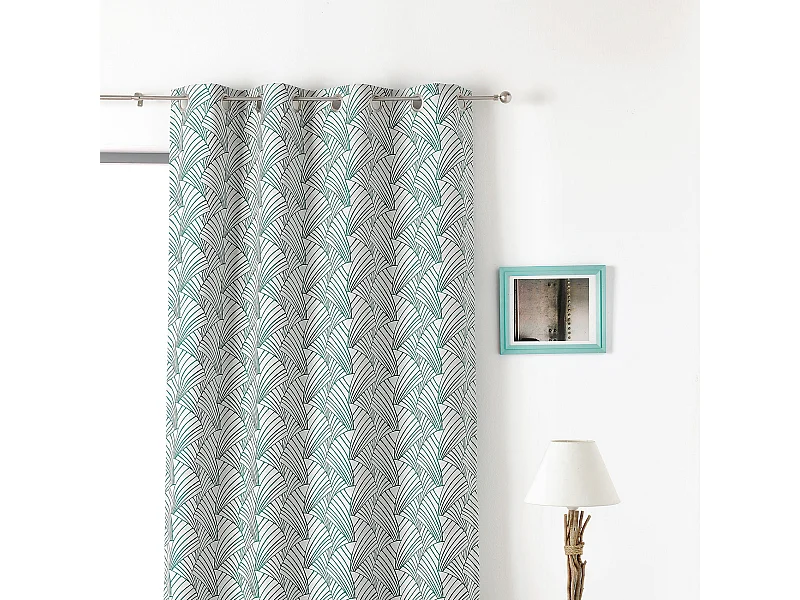 Cortina de mobiliario estampada arte decoración 135 x 250 cm