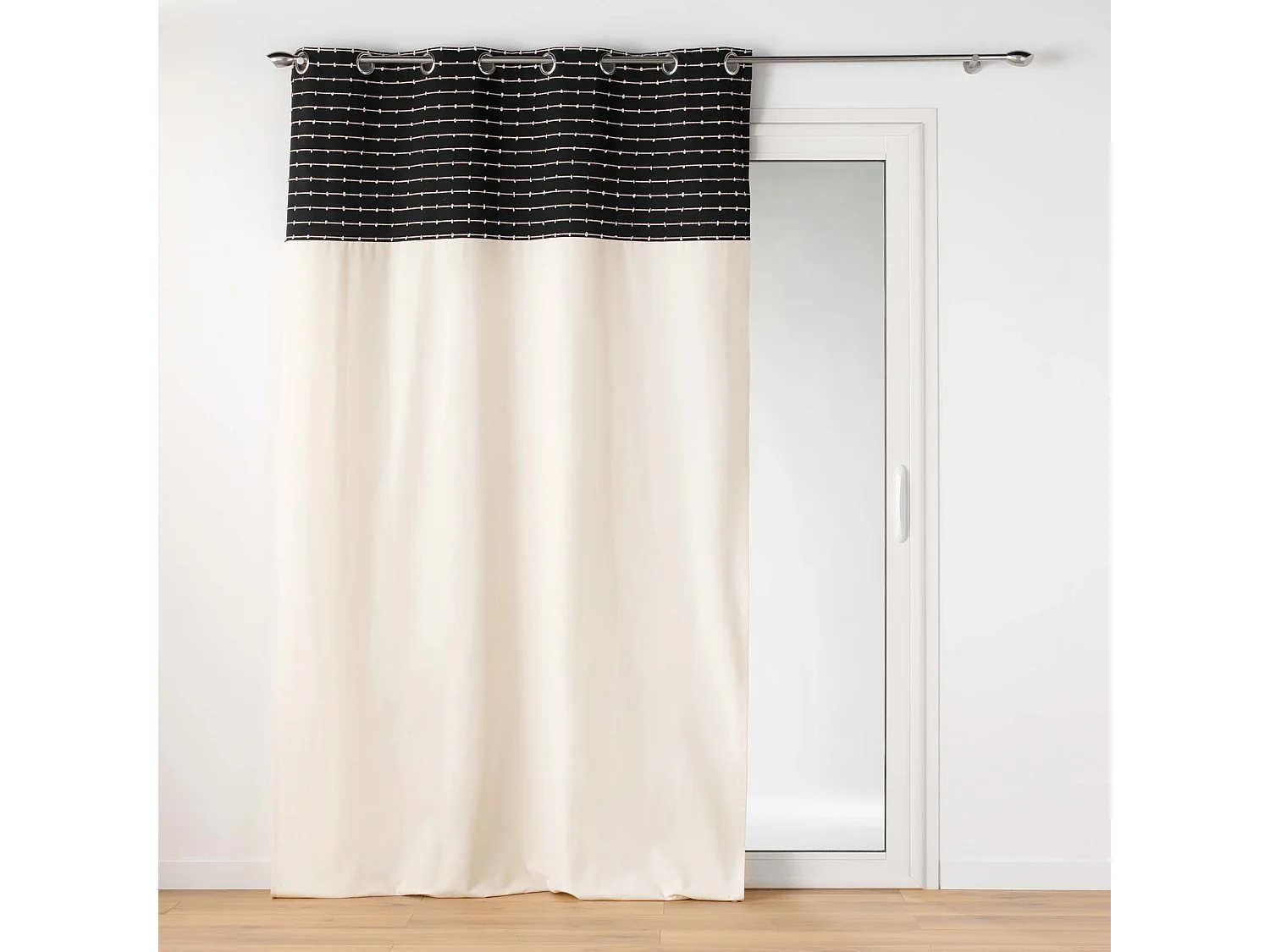 Rideau à Œillets "Linechic" 140x240cm Noir