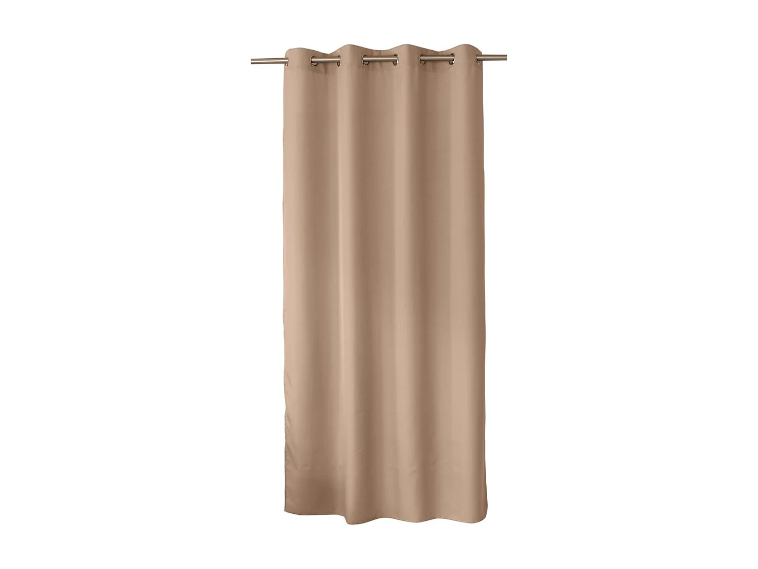 Rideau à Œillets Uni "Basic" 140x240cm Naturel