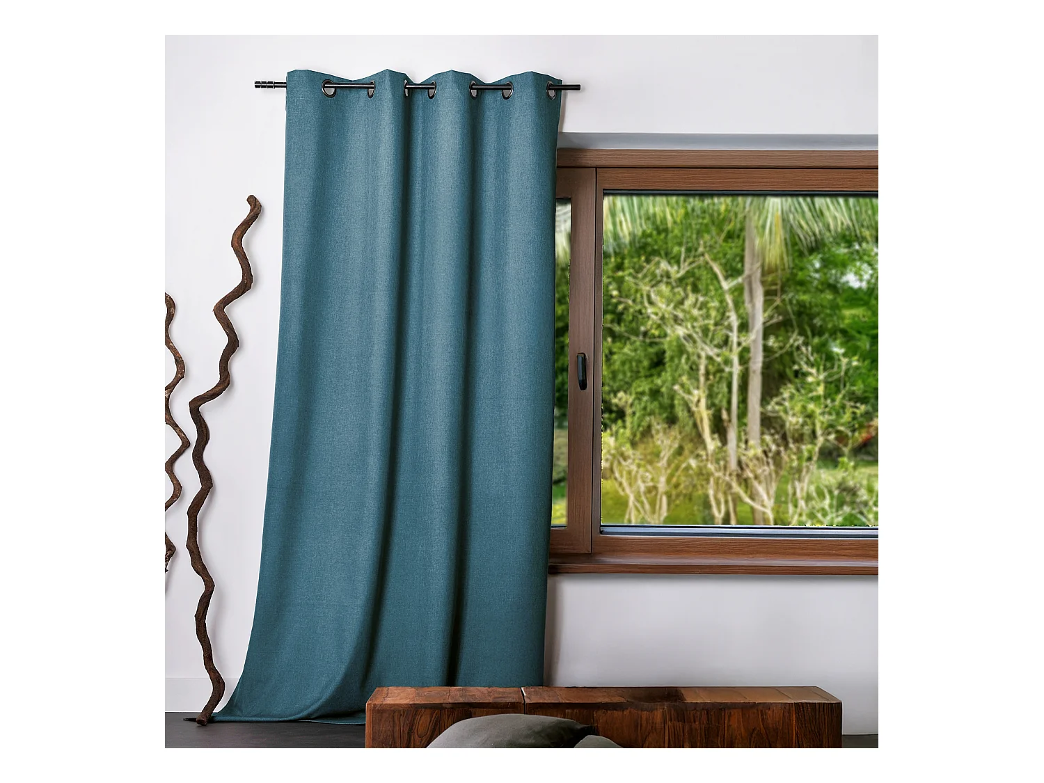 Cortina lisa Oxford 100% opaca 140 x 240 cm