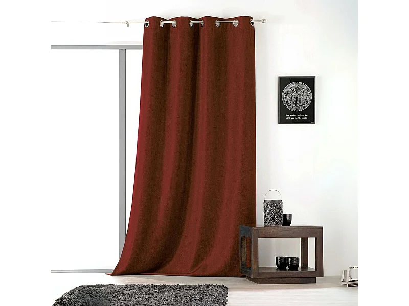 Cortina lisa con ollaos