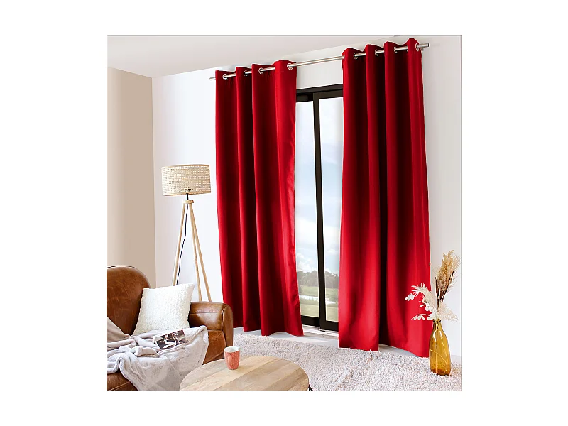 Cortina térmica de microfibra forrada