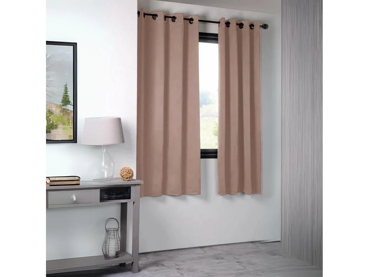 Cortina opaca unida 210gr/m² 140 x 280 cm