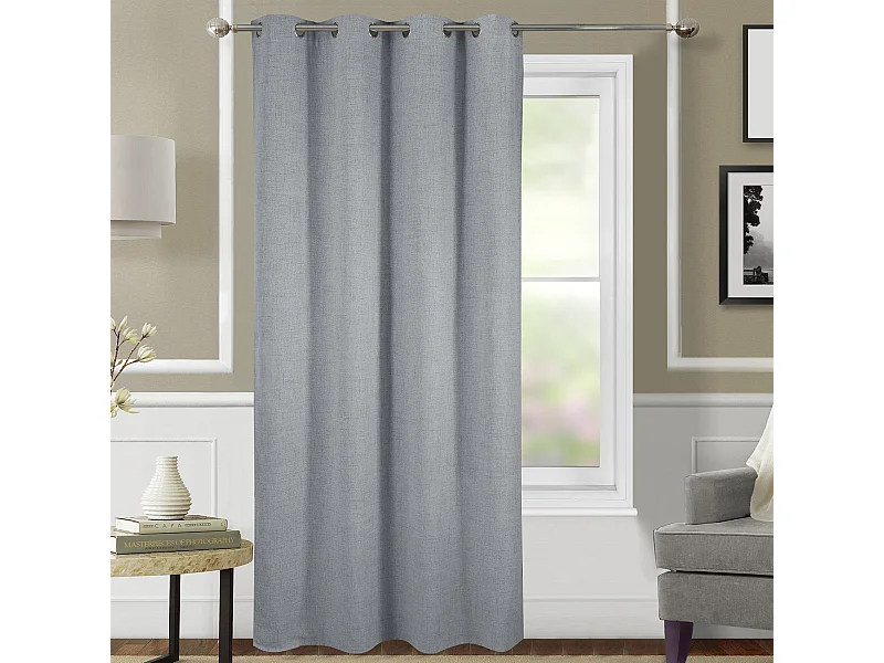 Cortina lisa opaca y térmica