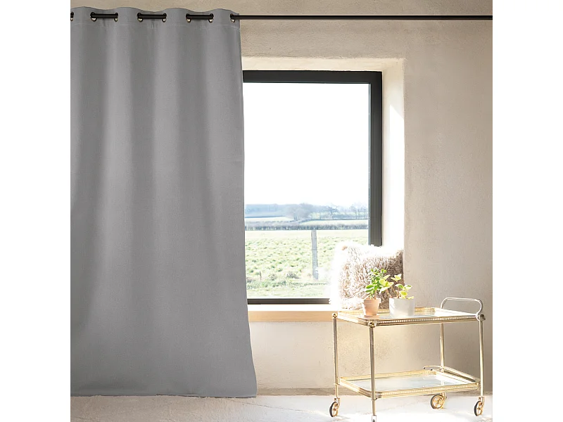 100% Verdunkelungsvorhang, thermisch und schallisolierend 135 x 260 cm