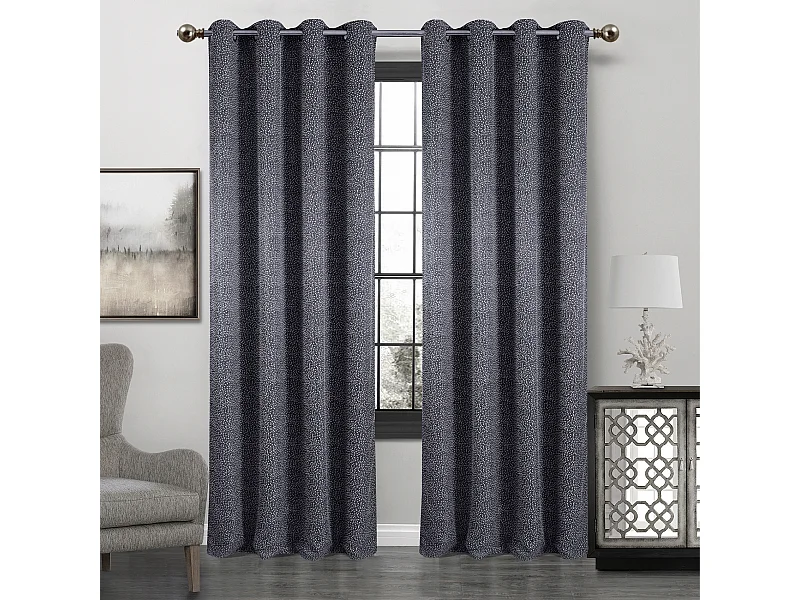 Paire de rideaux obscurcissant à point blanc