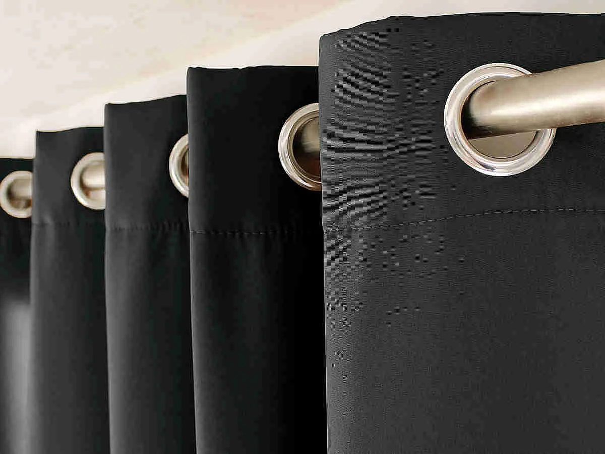 Rideau Thermique Occultant "Glacier" 135x240cm Gris Foncé