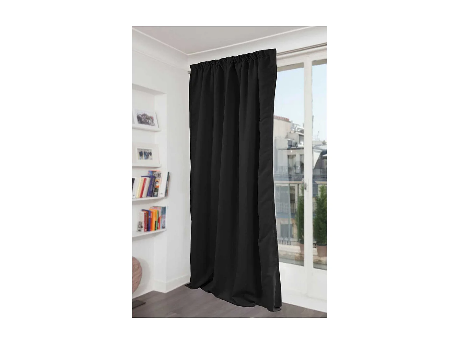 Rideau Phonique Occultant et Thermique "MOONDREAM" galon fronceur