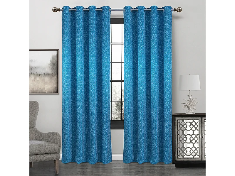 Paire de rideaux obscurcissant à point blanc