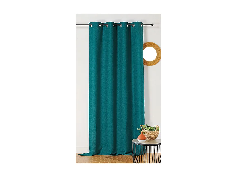 Vorhang mit texturiertem Bouclé-Look