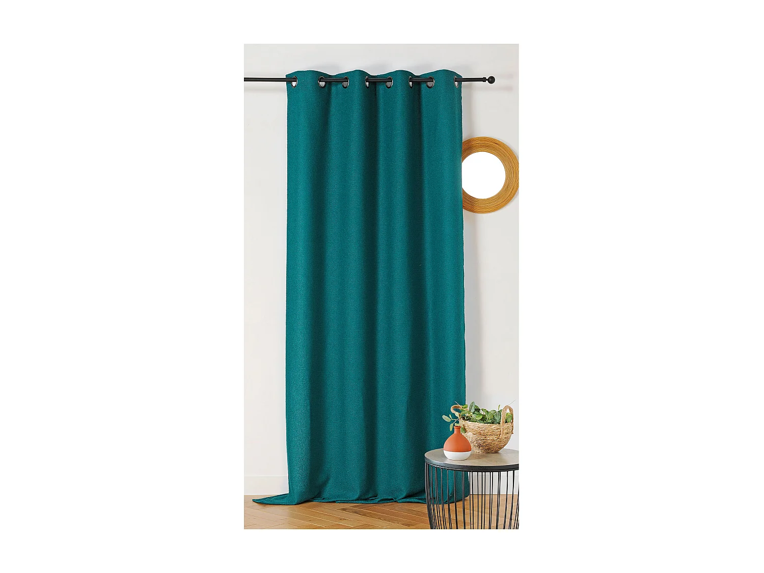 Vorhang mit texturiertem Bouclé-Look