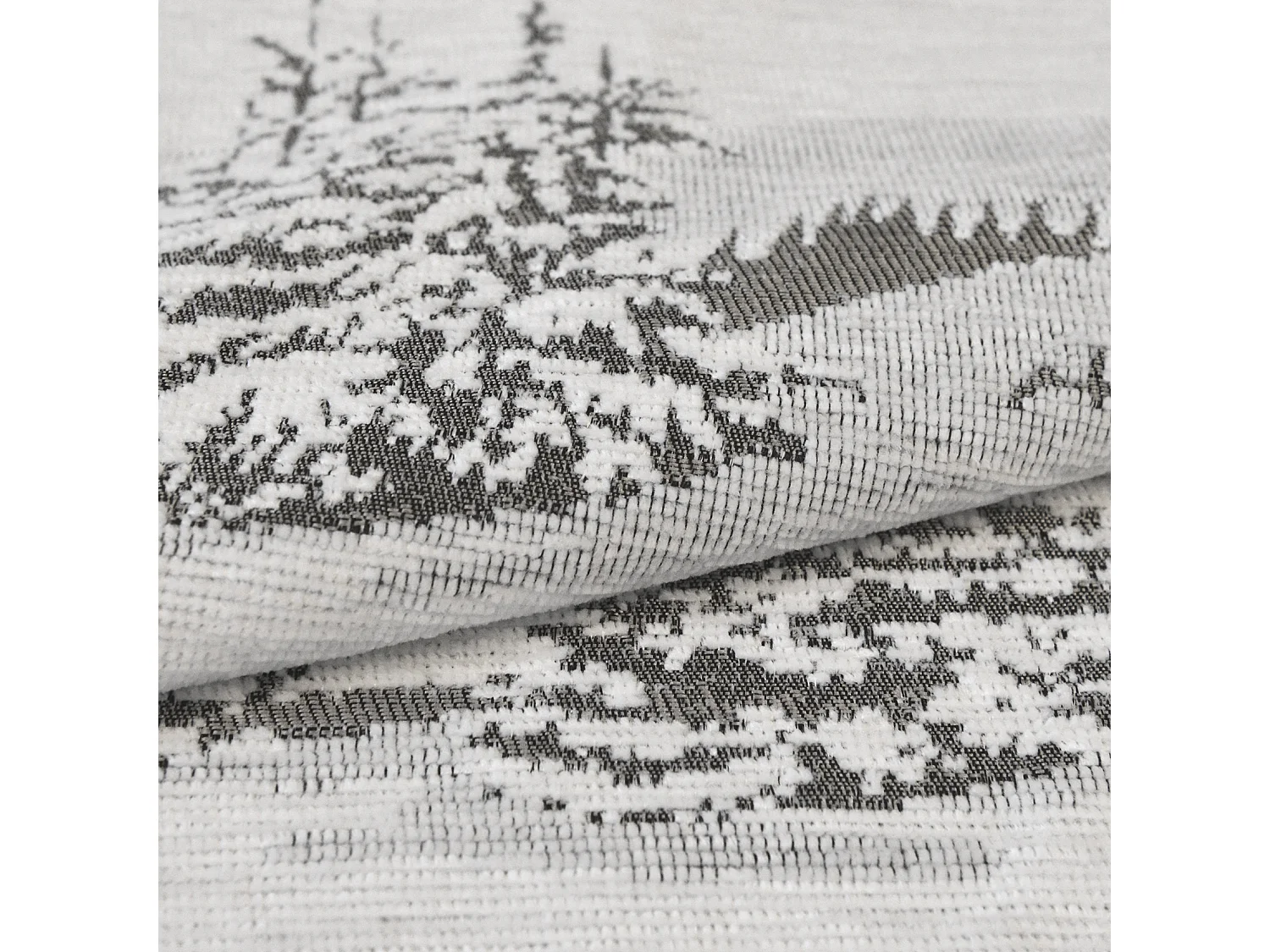 Cortina de tapicería Árboles Nevados 140 x 260 cm