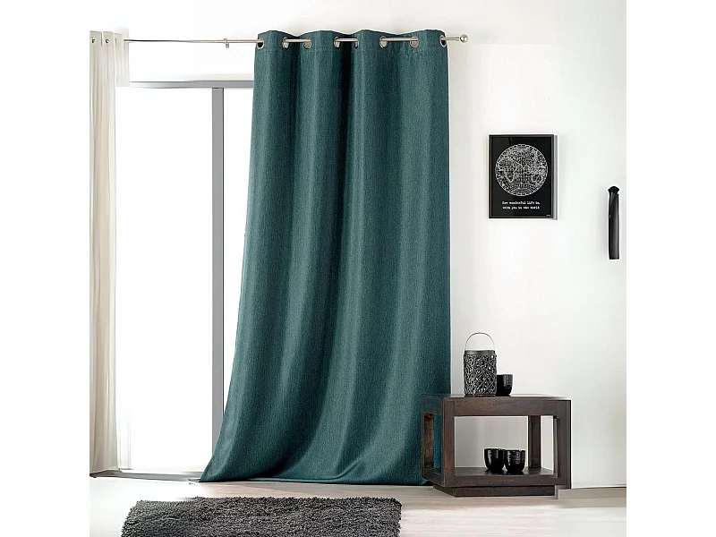 Cortina lisa con ollaos