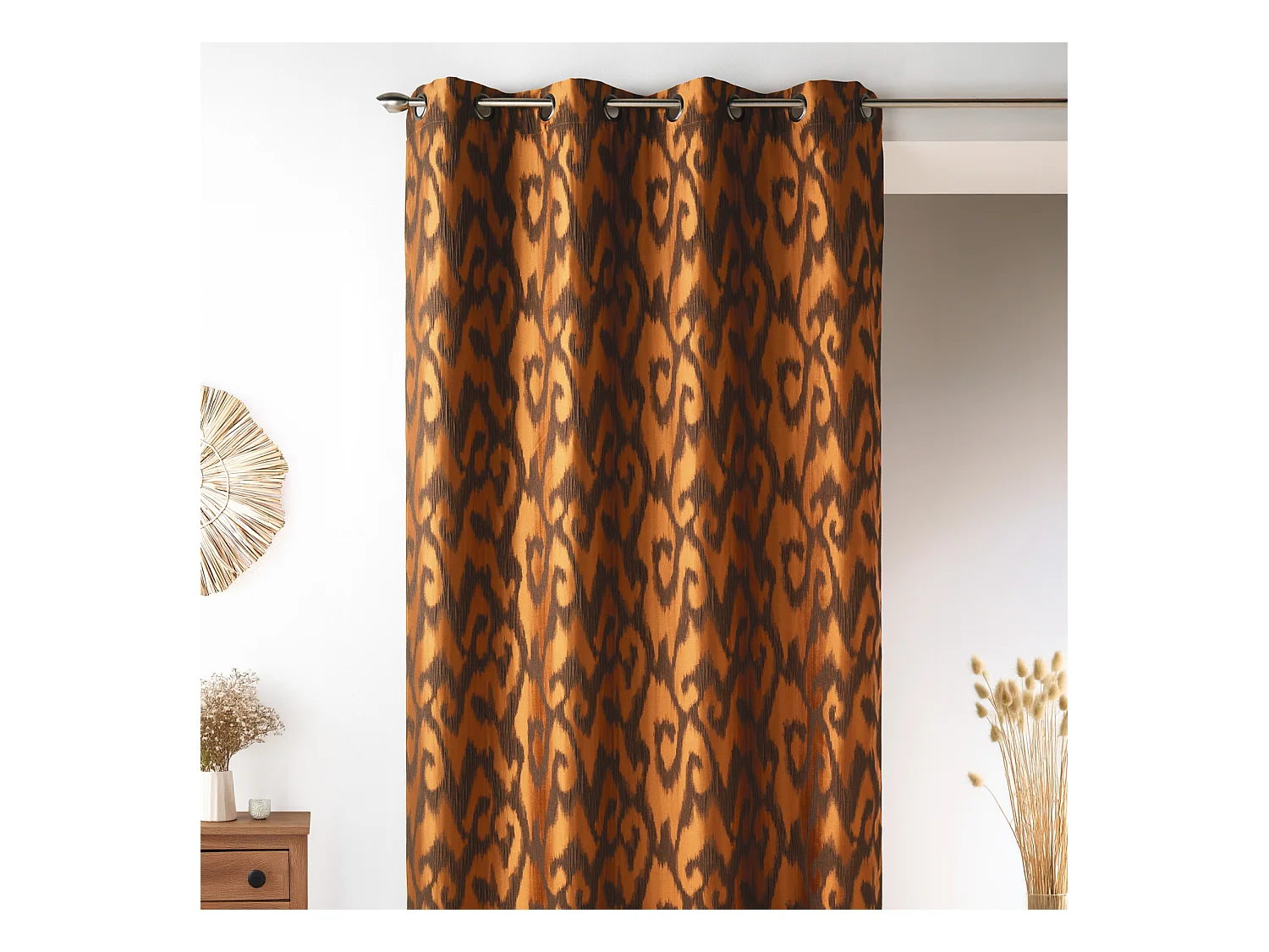 Rideau en Jacquard à Imprimés Baroques