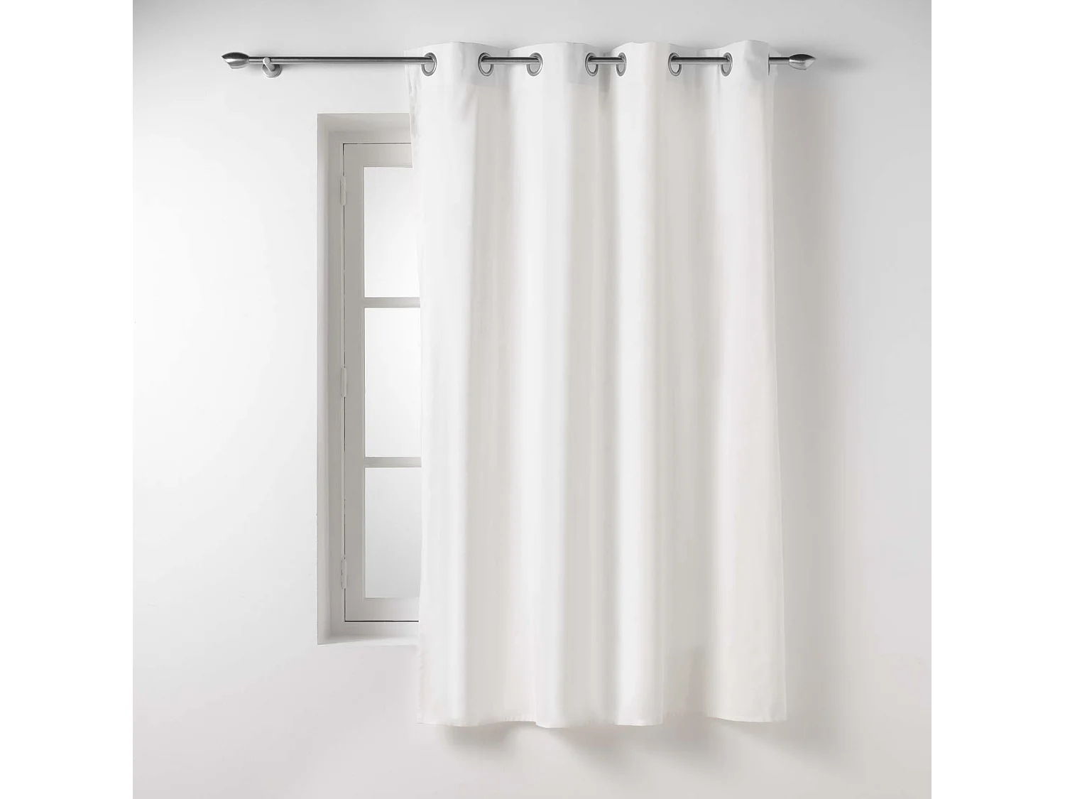 Visillo de decoración de poliéster/algodón reciclado 135 x 180 cm