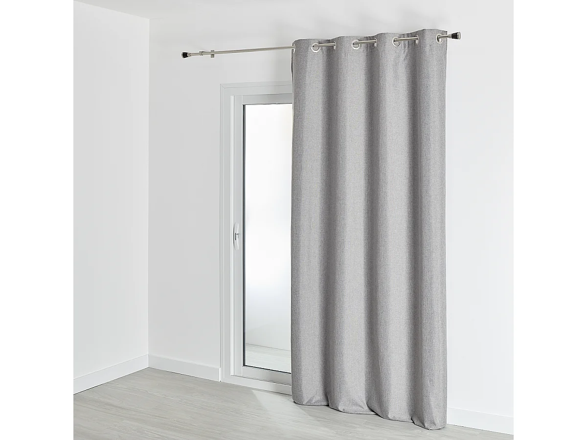 100% verdunkelnder Vorhang mit meliertem Effekt 140 x 260 cm