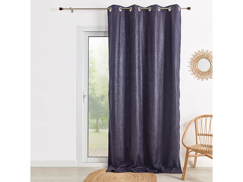 Cortina Doble Color Liso Falso