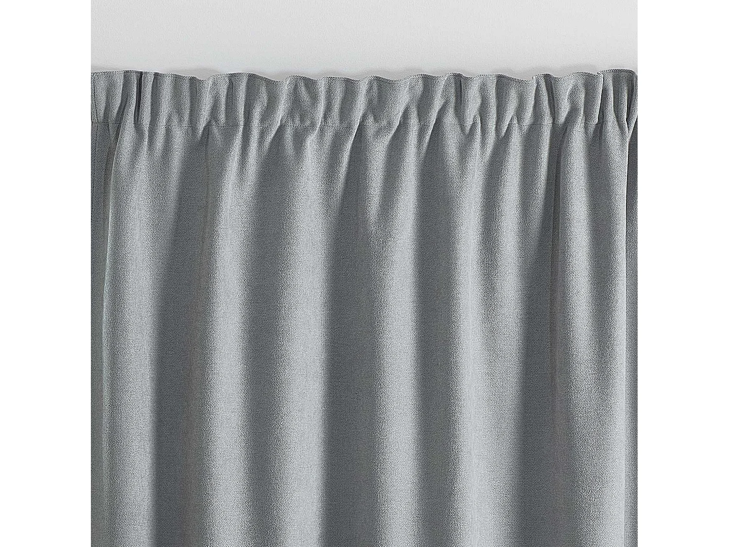 Rideau thermique phonique et semi occultant à galons fronceurs KONFOR