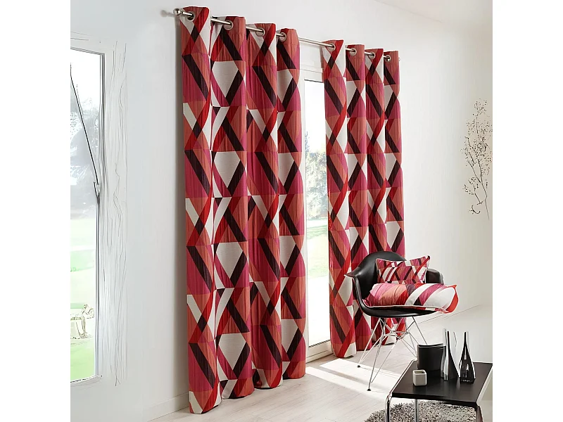 Cortina de decoración geométrica 140 x 260 cm