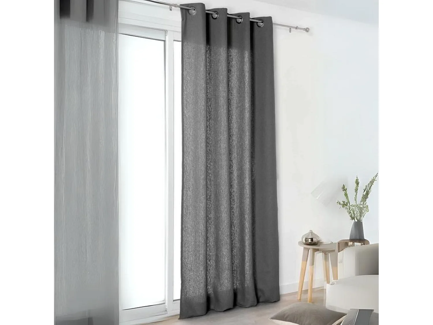 Cortina "auténtica" 100% lino