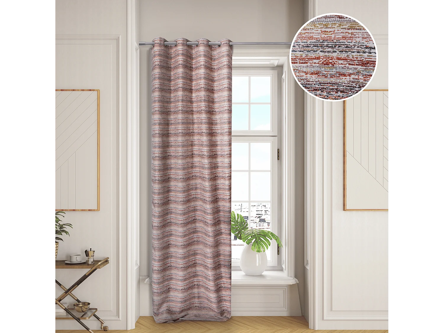 Bunte Gestreifte Vorhänge 140 x 250 cm