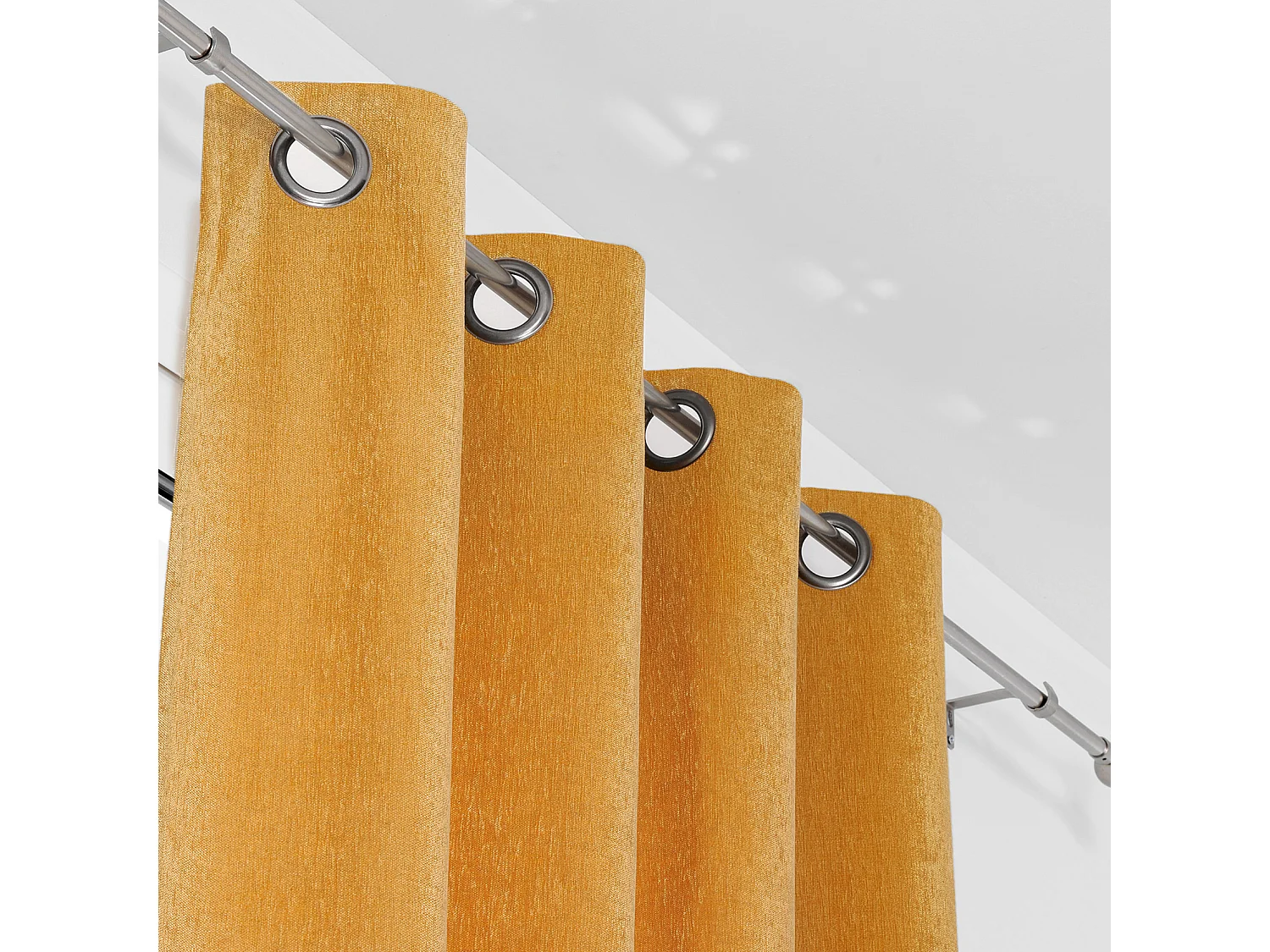 Rideau effet velours velouté uni