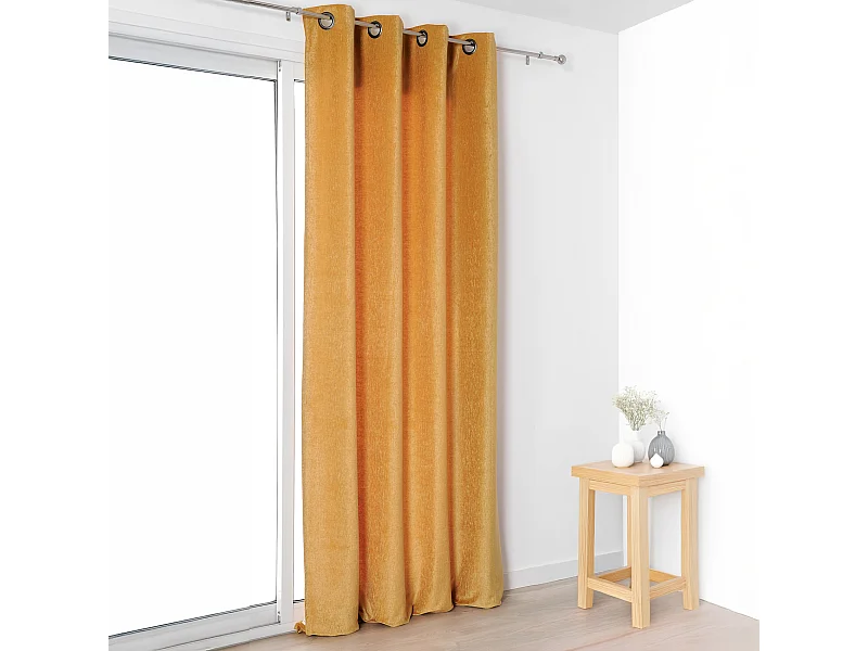 Cortina aspecto terciopelo 140 x 245 cm