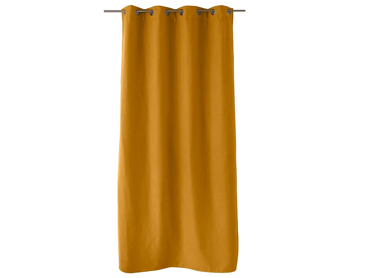 Rideau Thermique Occultant  "Nordica" 135x240cm Moutarde