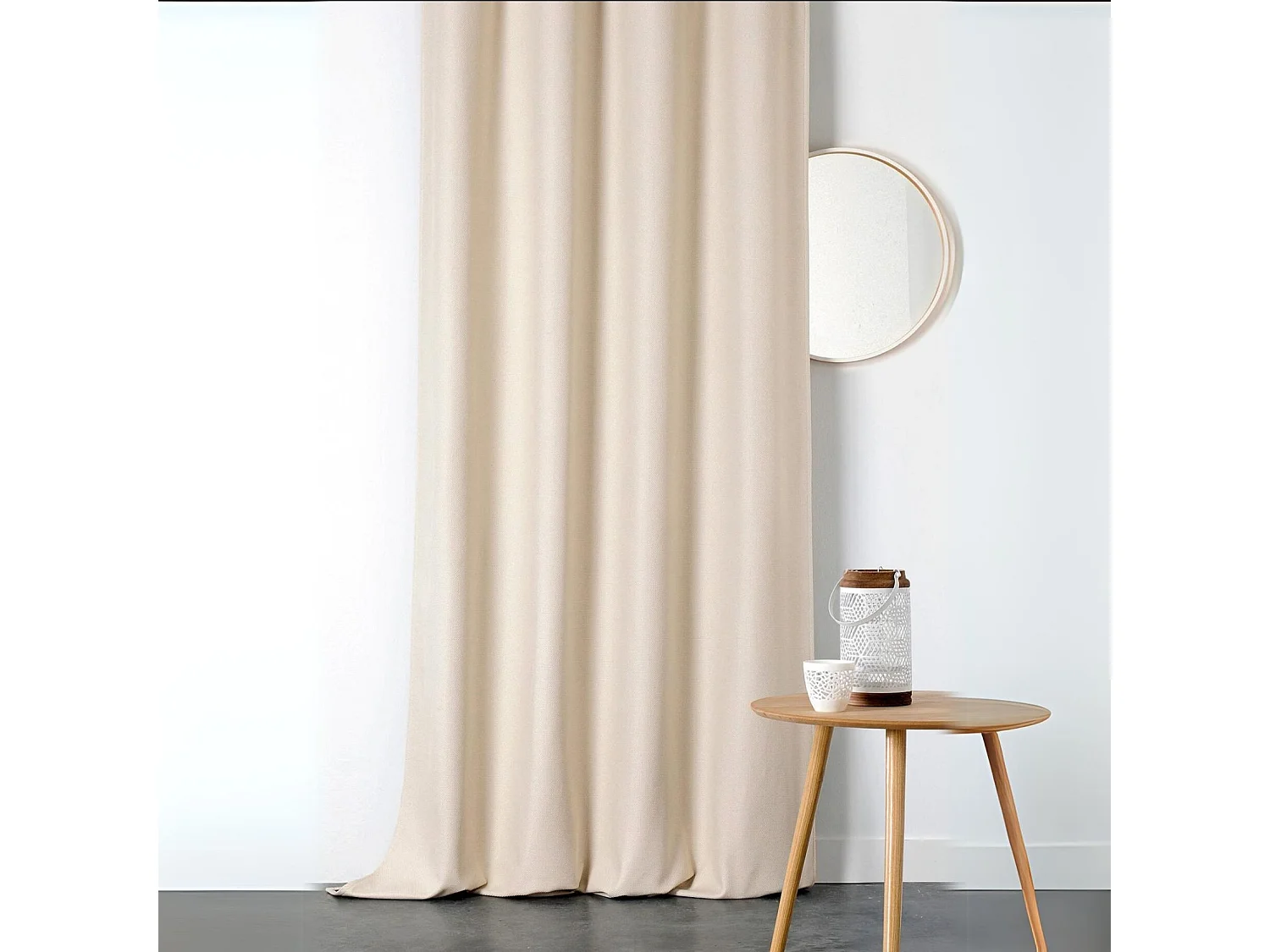 Rideau obscurcissant et isolant à galon fronceur