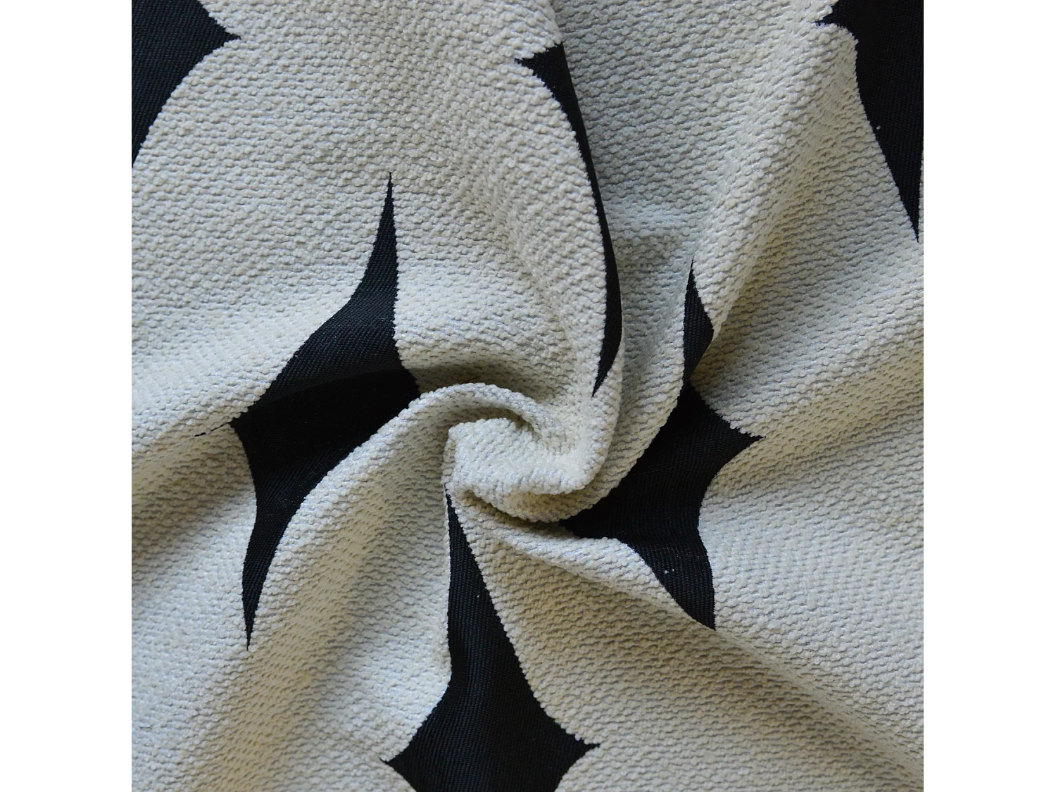 Rideau d'ameublement à jacquard géométrique