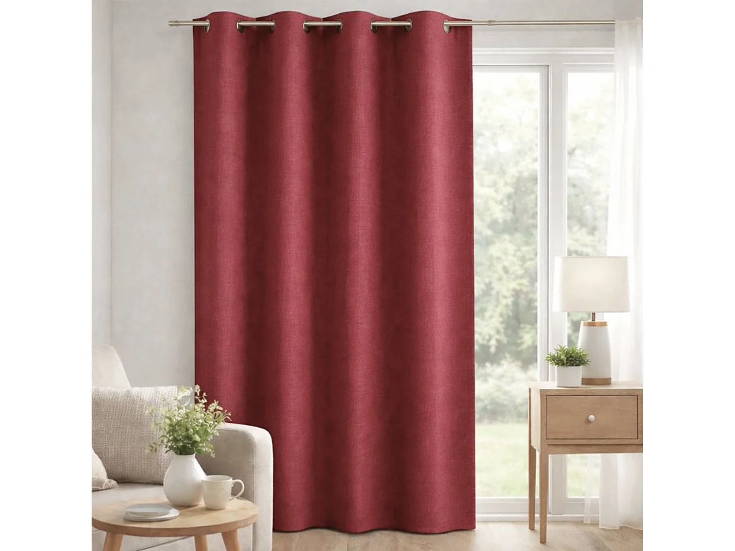 Verdunklungsvorhang Futterung einfarbig 140 x 260 cm