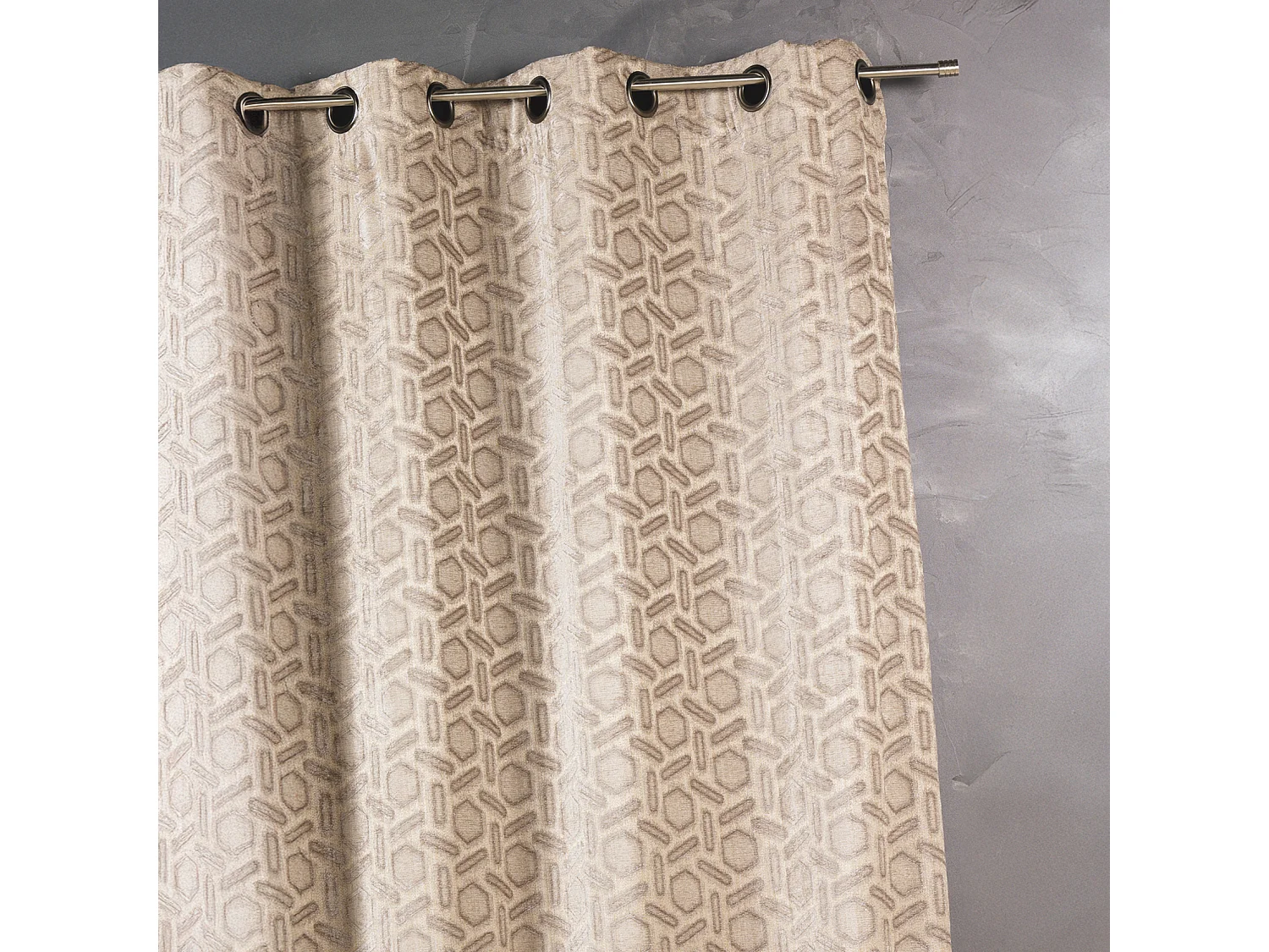 Rideau jacquard à imprimés design