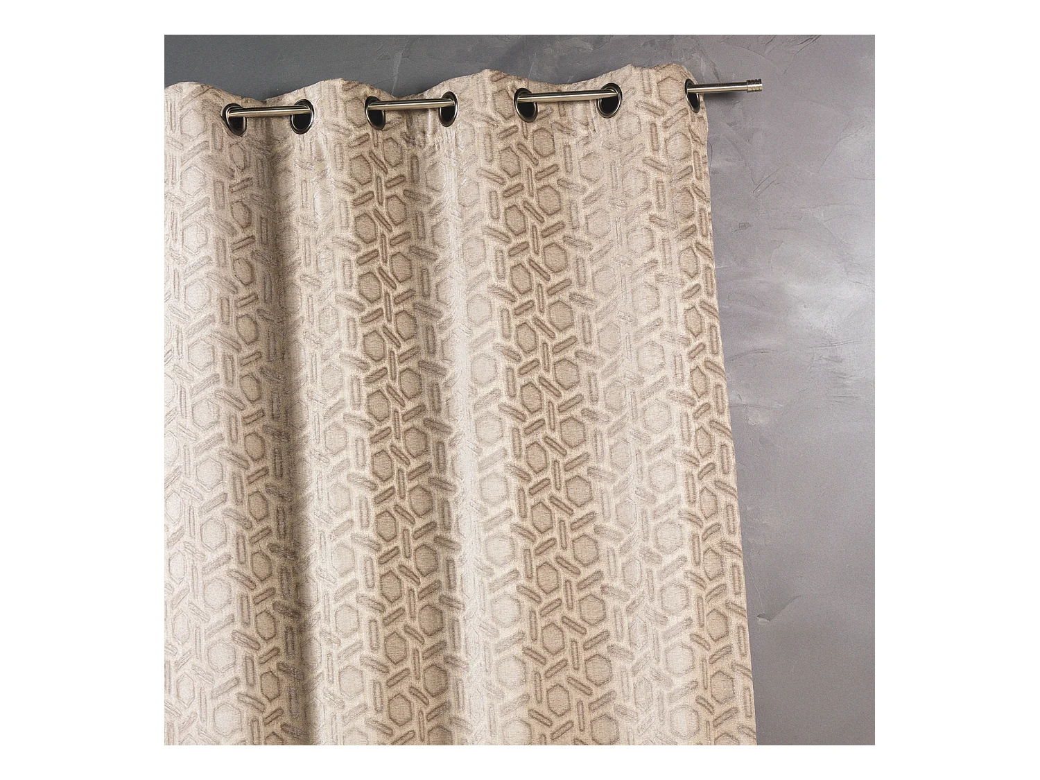 Rideau jacquard à imprimés design