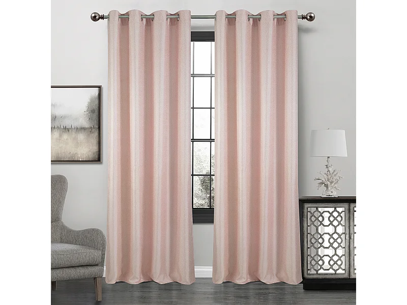 Paire de rideaux obscurcissant à point blanc