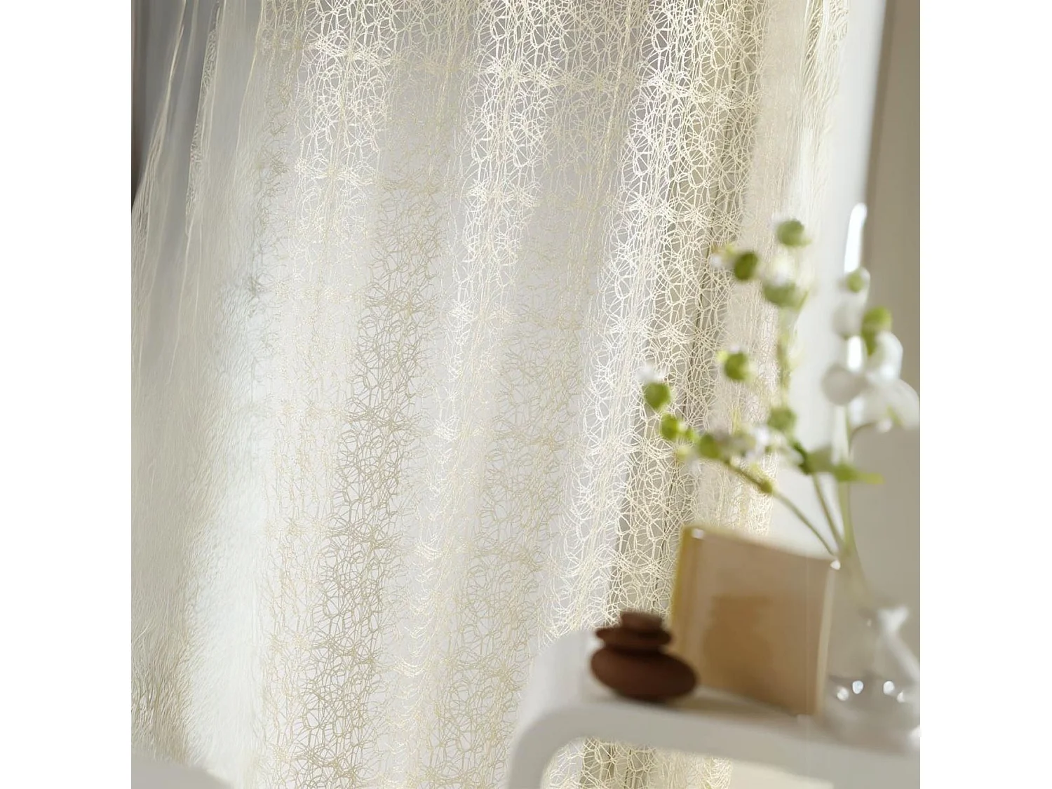 Vorhang aus einem Stricknetz 150 x 260 cm