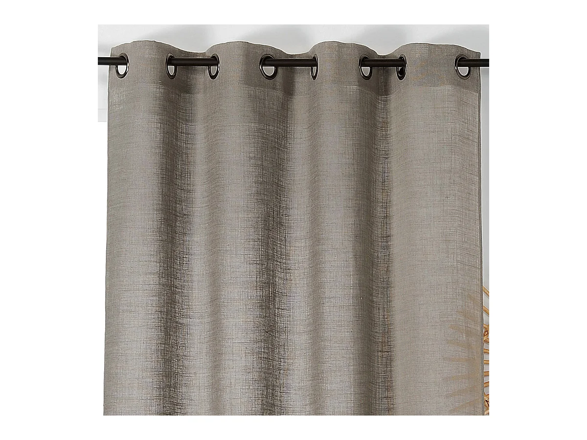 Cortina tamizante y natural de 100% lino 145 x 260 cm