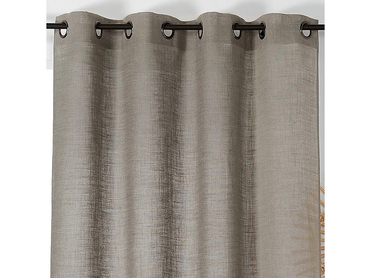 Cortina tamizante y natural de 100% lino 145 x 260 cm