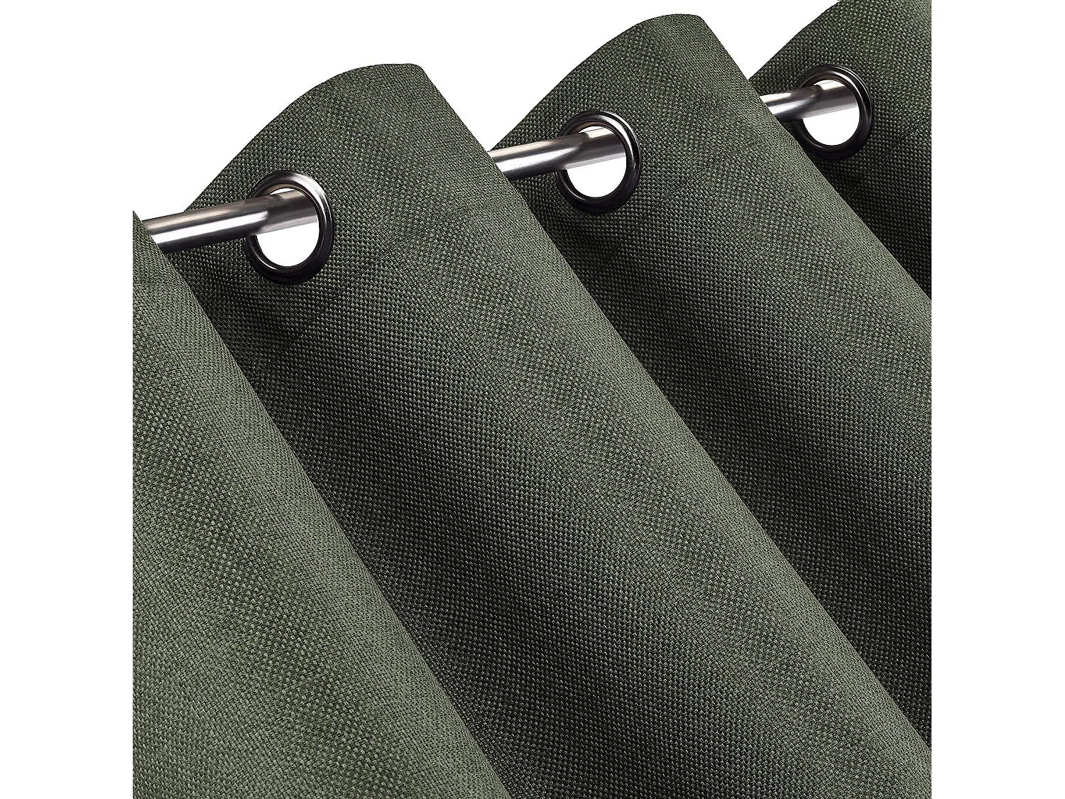 Blickdichter Vorhang aus einfarbigem Stoff 140 x 260 cm