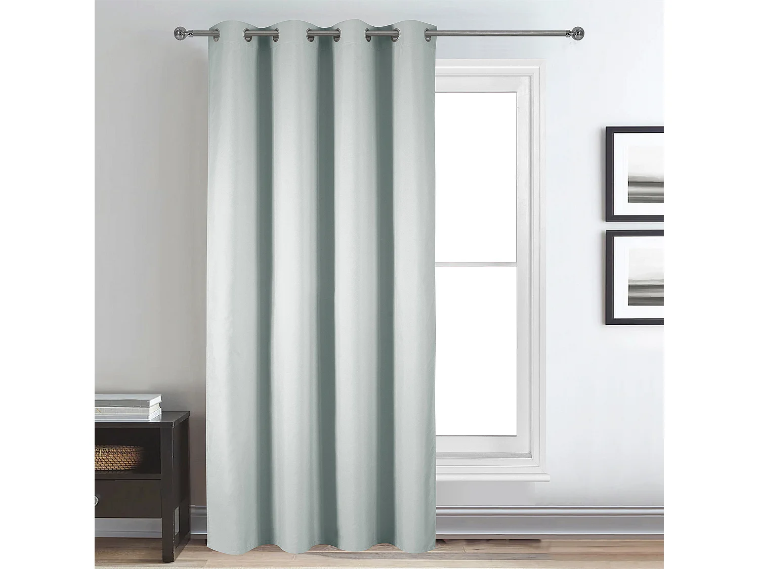 Rideau déco uni occultant et thermique