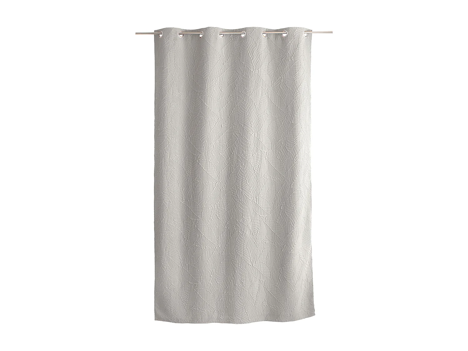 Cortina con ojales de follaje con aspecto gofrado 135 x 240 cm