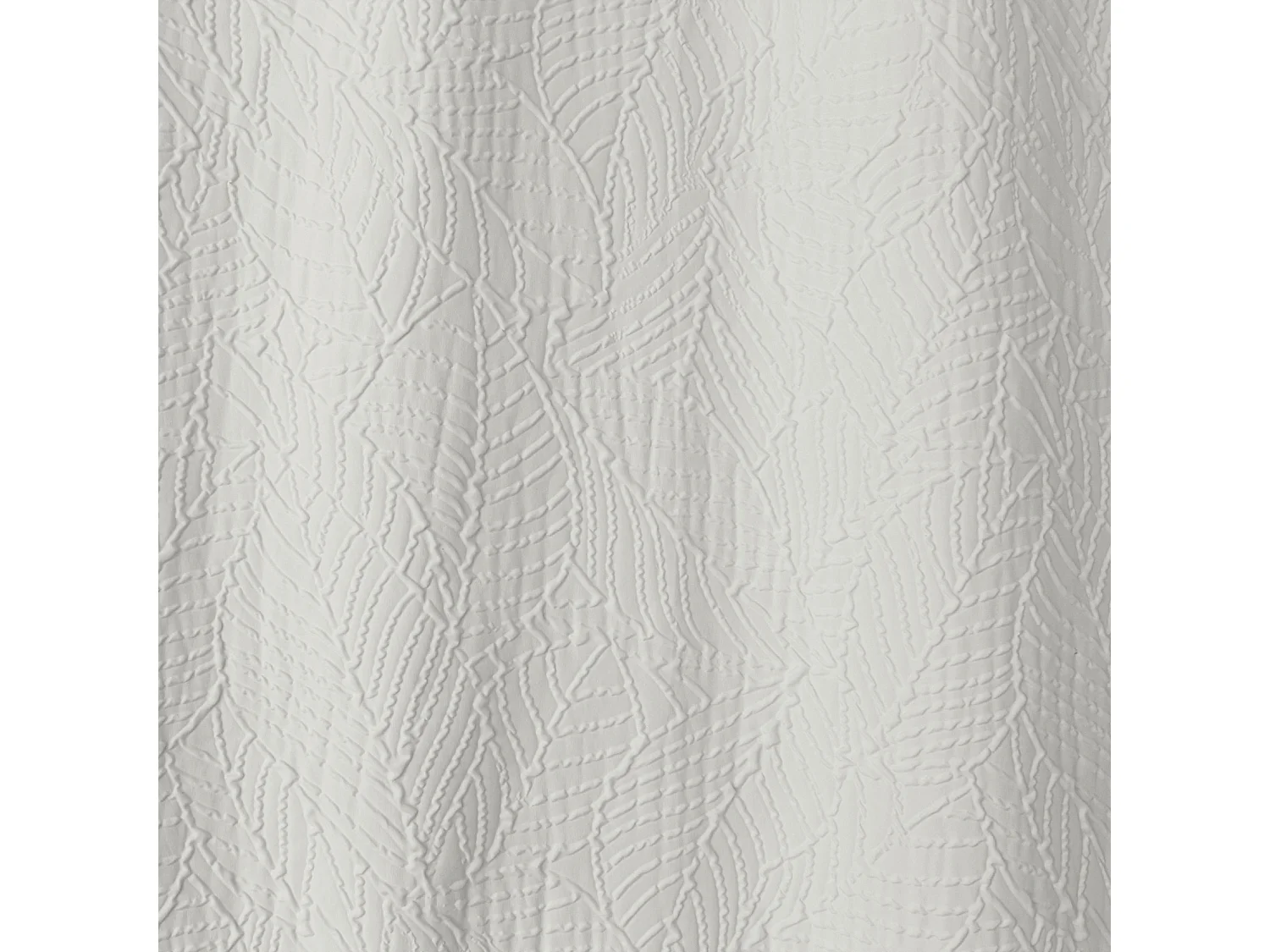 Ösenvorhang mit Blattmuster und Waffeloptik 135 x 240 cm