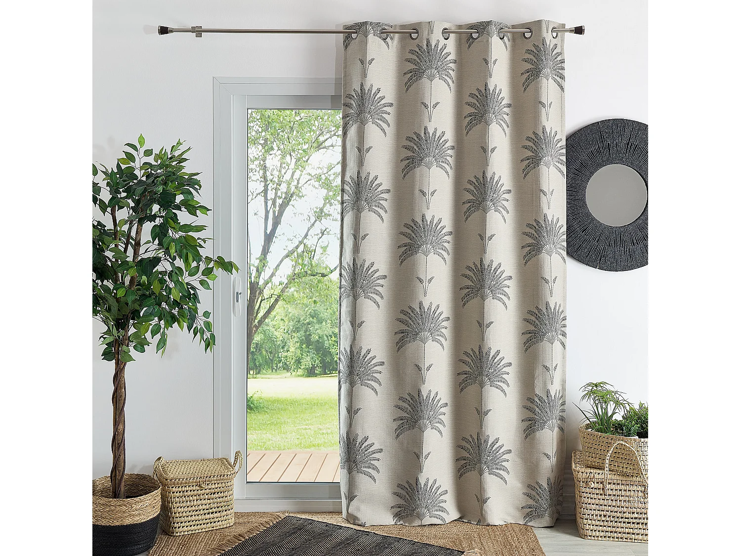 Cortina de decoración en jacquard 140 x 260 cm