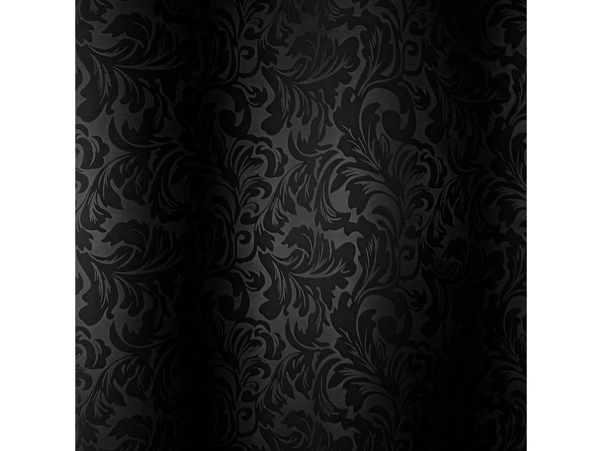 Rideau Occultant à Œillets "Arabesque" 140x240cm Noir