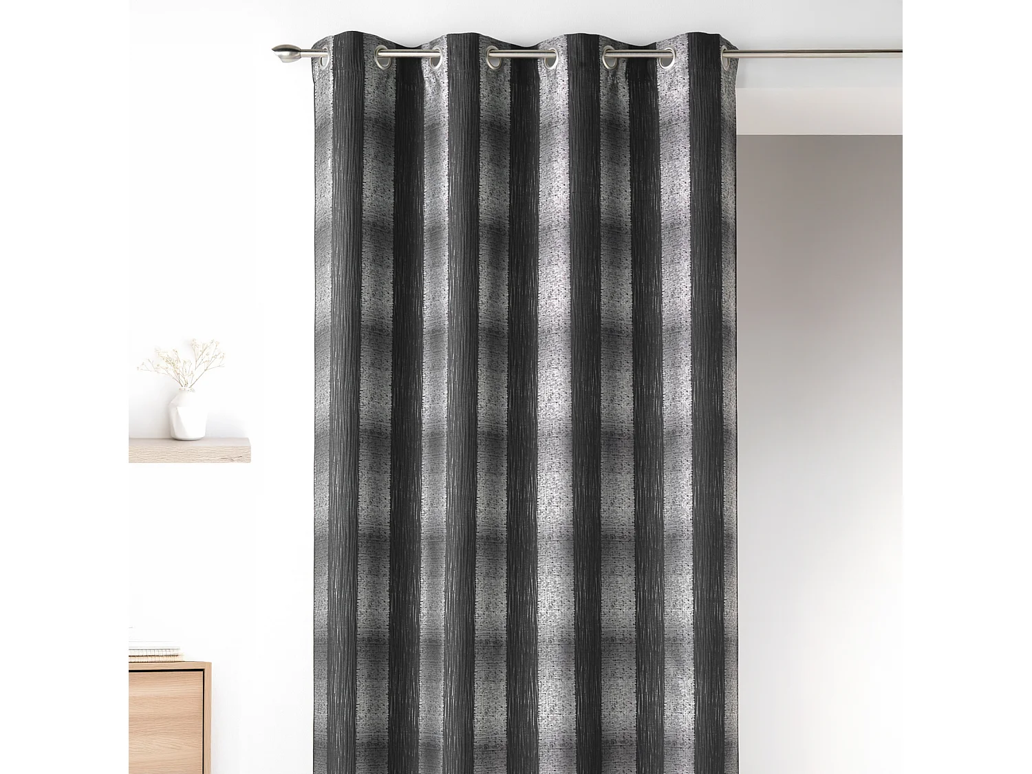 Rideau en Jacquard Effet Quadrillé